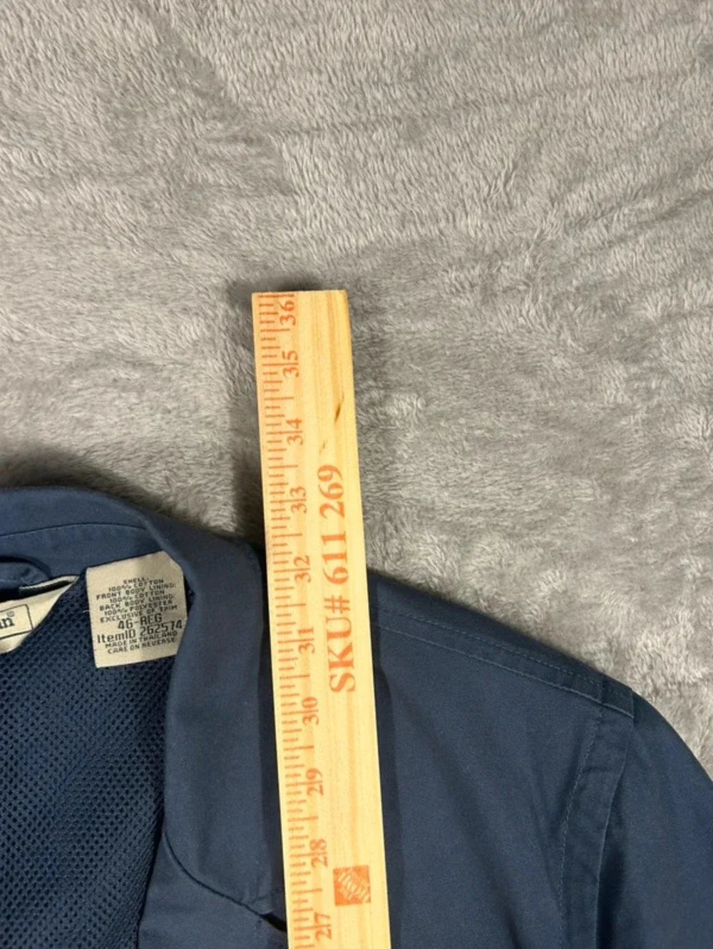 l.l.bean field blazer jacket size 46 REG